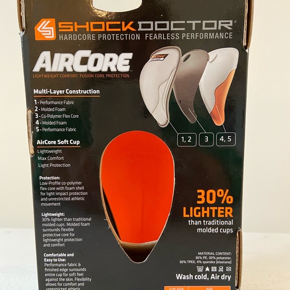 Shock Doctor AirCore Soft Cup youth protective cup - sports equipment - Picture 8 of 12